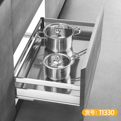 罗比 不锈钢板式 平篮-11330