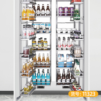 连动篮 纳米银扁线 木板 2层 大-11323