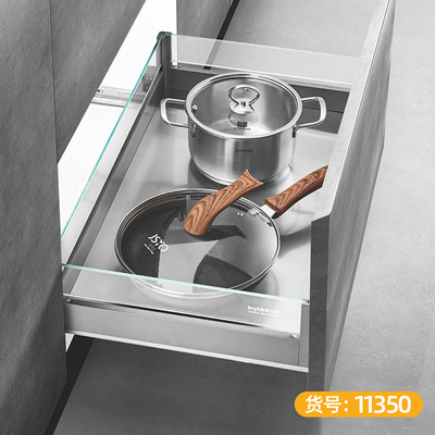 司麦 不锈钢玻璃 平篮-11350