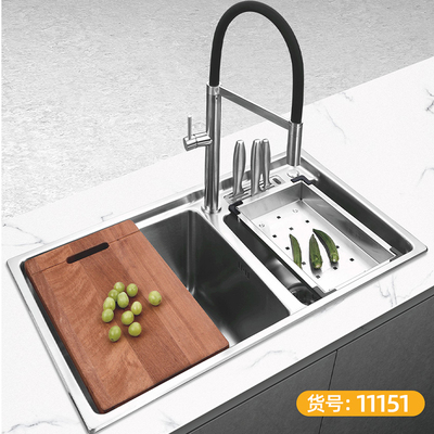 食品级304不锈钢一体 双槽 功能款-11151