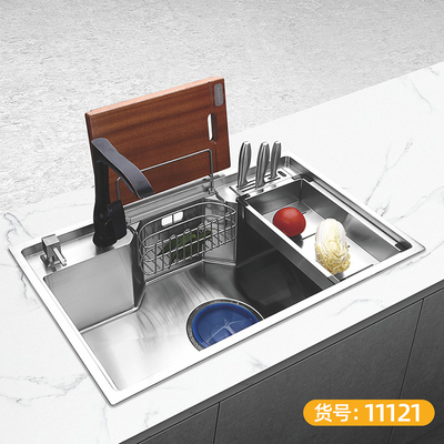 食品级304不锈钢手工 单槽 对称型-11121