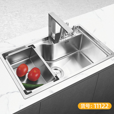 食品级304不锈钢手工 单槽 精磨2-11122