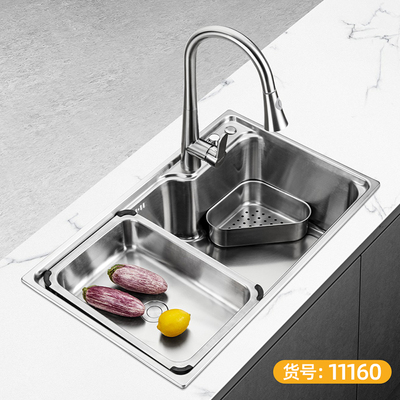 食品级304不锈钢一体 单盆套装-11160