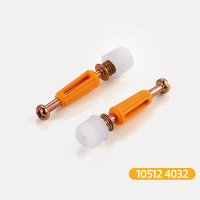 快装连体杆（机丝杆+两瓣胶粒）桔色-10512