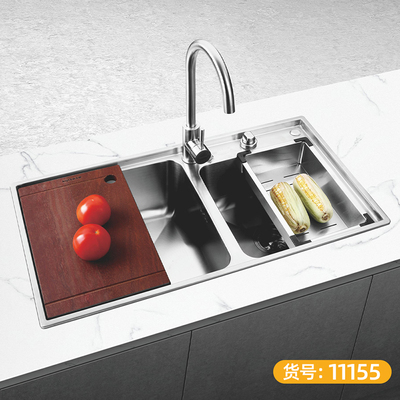 食品级304不锈钢一体 双槽 精磨-11155