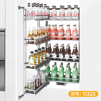 连动篮 纳米银扁线 木板 2层 中-11323