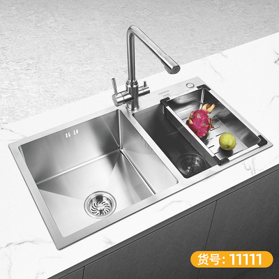 食品级304不锈钢手工 双槽 精磨3-11111