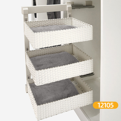 阻尼三层侧拉藤篮-12105