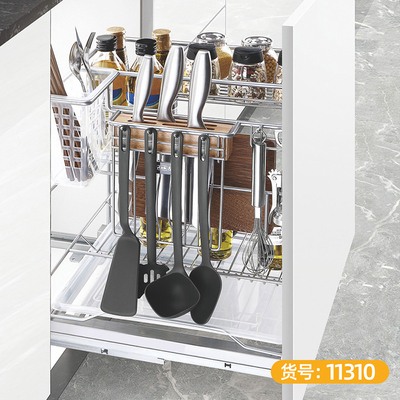 DB10 纳米银色 圆线 调味篮-11330